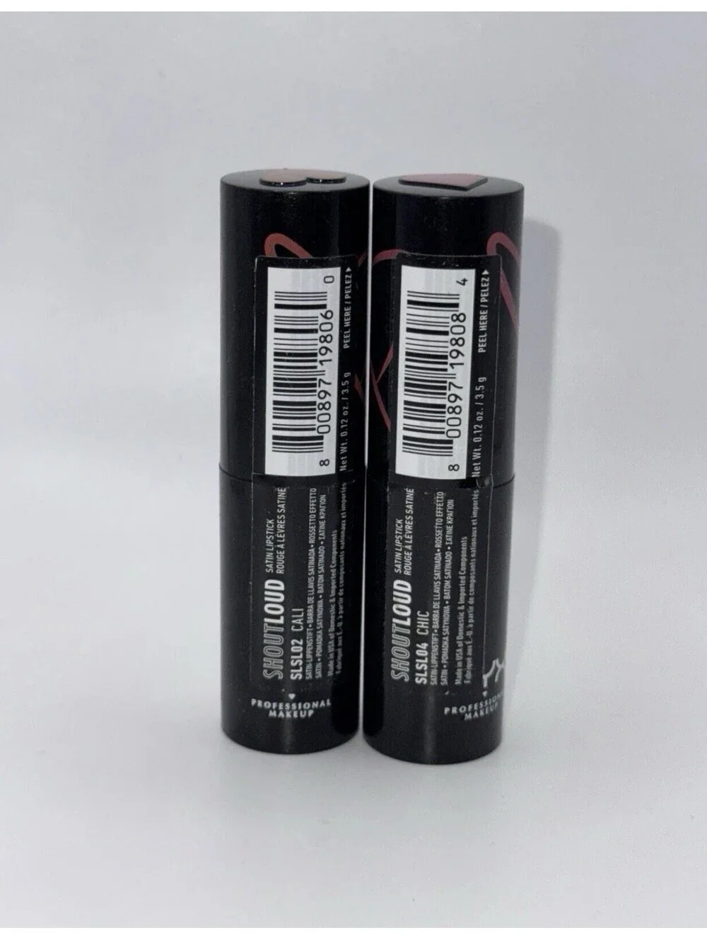 2 NYX Shout Loud Satin Lipstick Cali And Chic